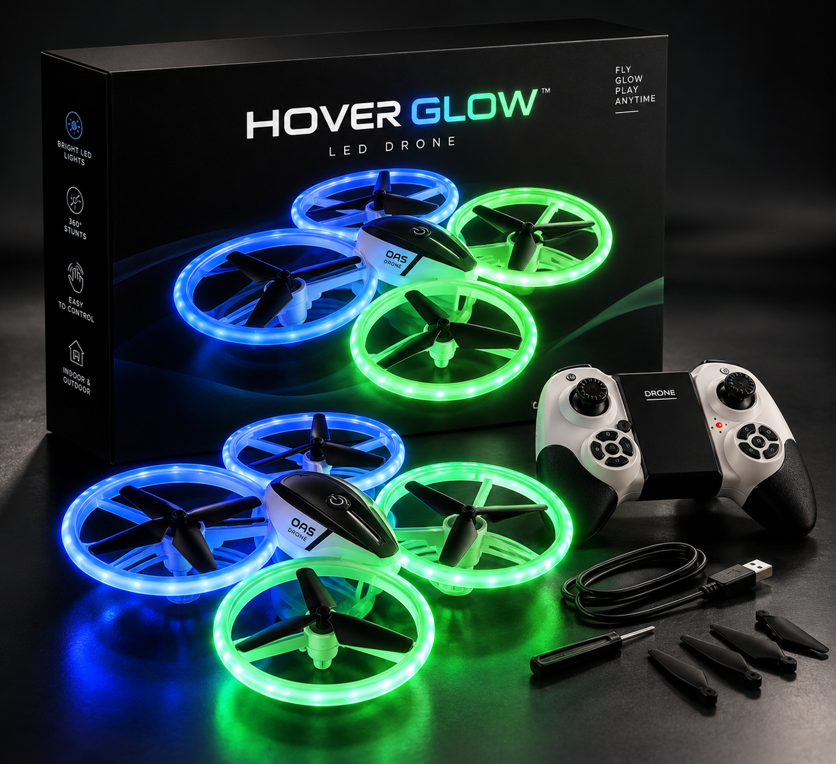 HOVERGLOW® RC UFO